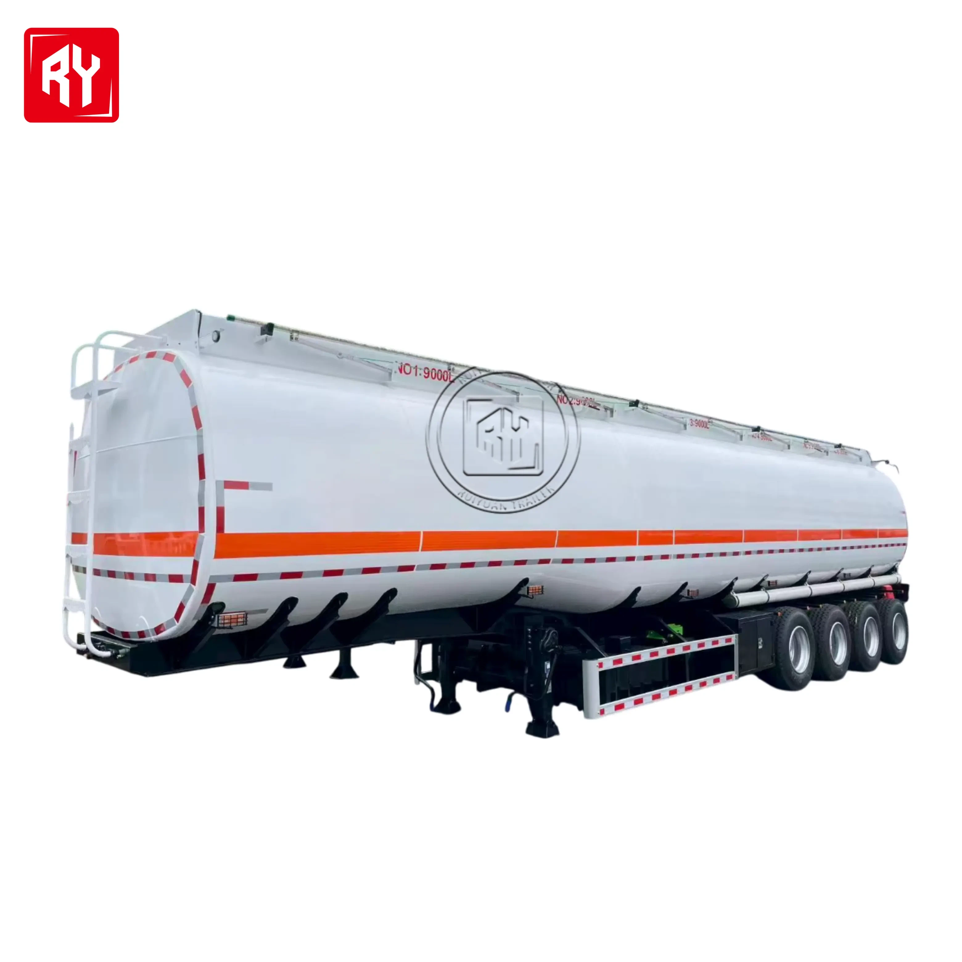 40000 لتر 3 محور زيت زخرفة وقود خزان نصف مقطورة