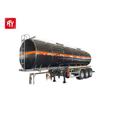 مقطورة ناقلة الإسفلت 3 محاور للبيع لنقل زيت الإسفلت الساخن